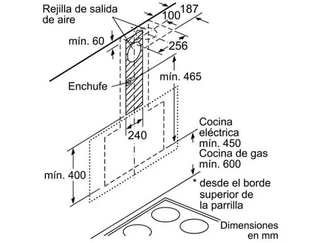 Máy hút mùi Bosch kính nghiêng DWK67CM60B Serie 4