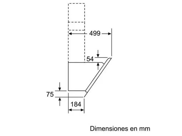 Máy hút mùi Bosch kính nghiêng DWK67CM60B Serie 4
