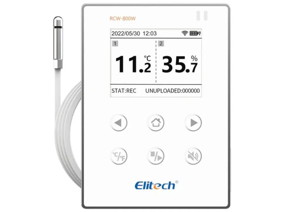 Nhiệt ẩm kế tự ghi Wifi Elitech RCW-800W