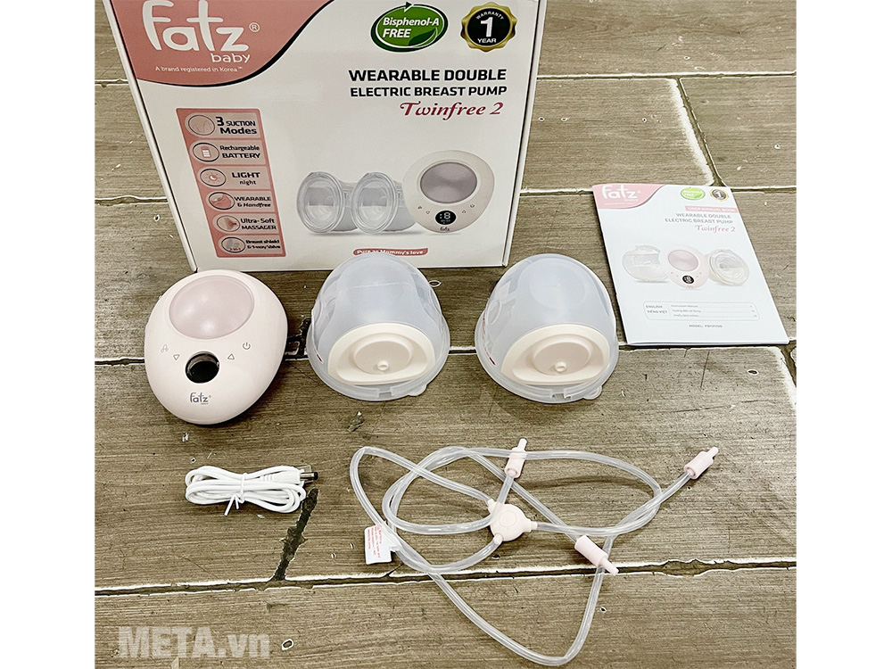 Máy hút sữa điện đôi rảnh tay Fatzbaby Twinfree 2 FB1311SD