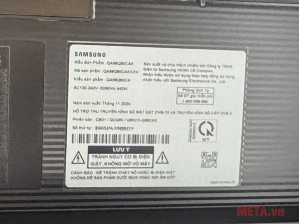 Smart Tivi Samsung 4K QLED 98 inch QA98Q80CAKXXV