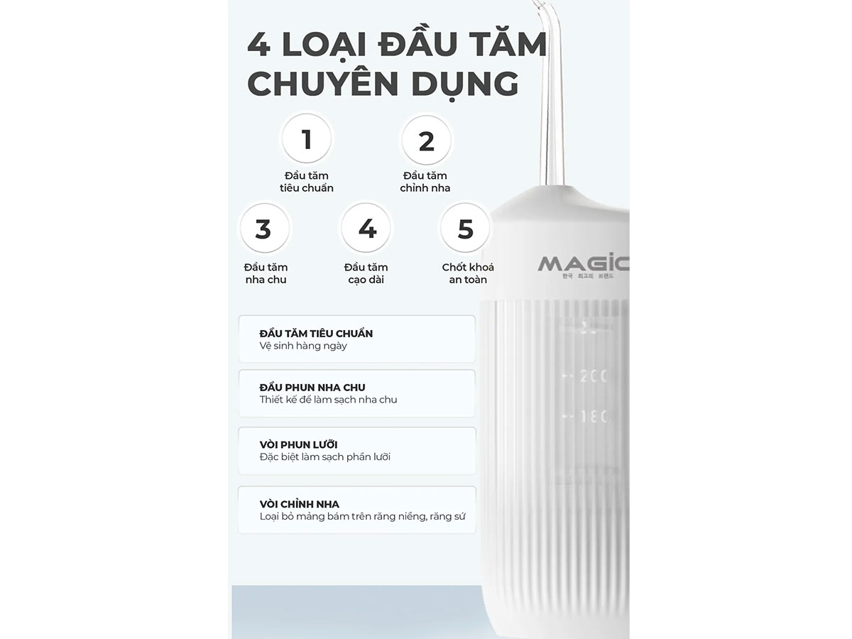 Máy tăm nước Magic B-02