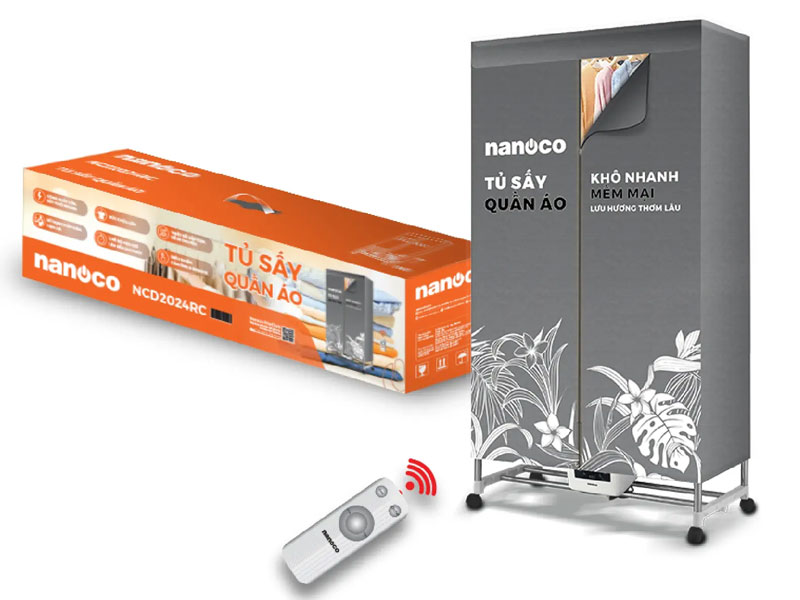 Tủ sấy quần áo Nanoco NCD2024RC 2000W