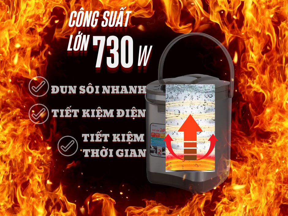 Bình thủy điện Sowun SW 1668 (3.5 lít)