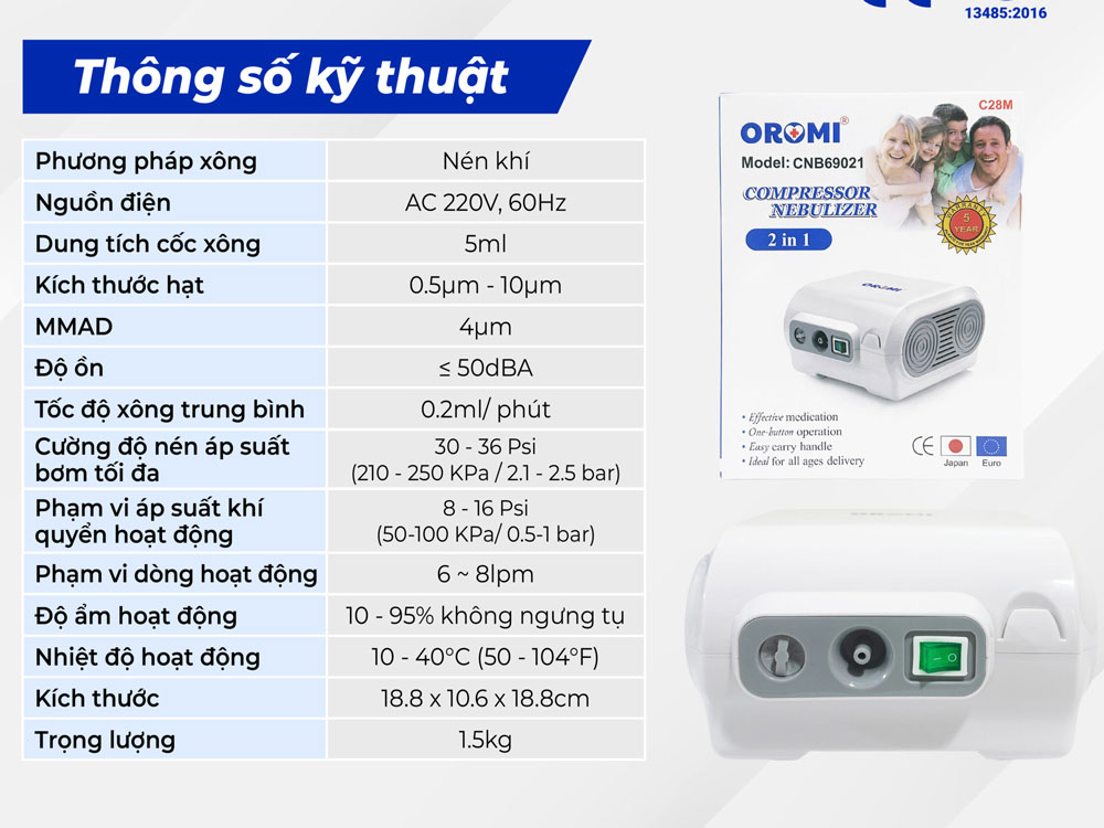 Máy xông khí dung Oromi C28M CNB69021