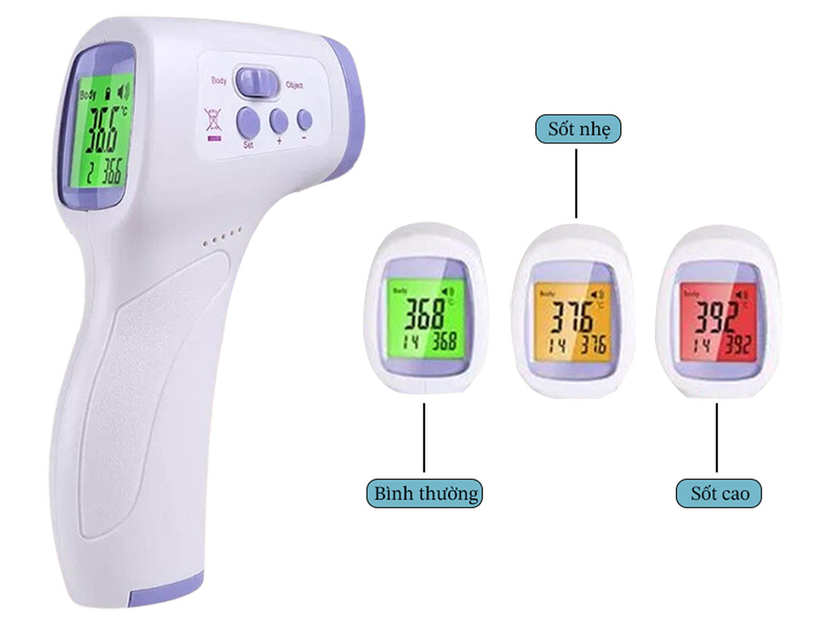 Nhiệt kế điện tử hồng ngoại Oromi CK-T1501