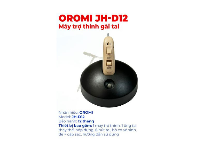 Máy trợ thính gài tai Oromi JH-D12