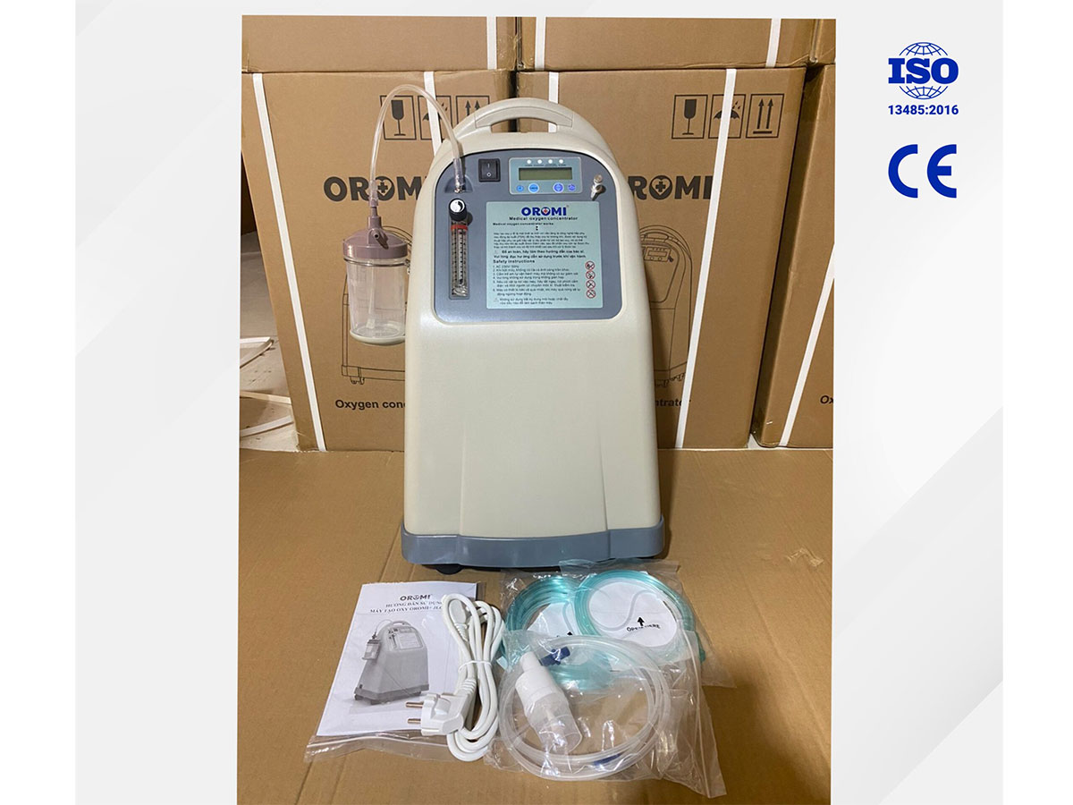 Máy tạo oxy tích hợp xông khí dung Oromi JLO-590Si - 5 lít