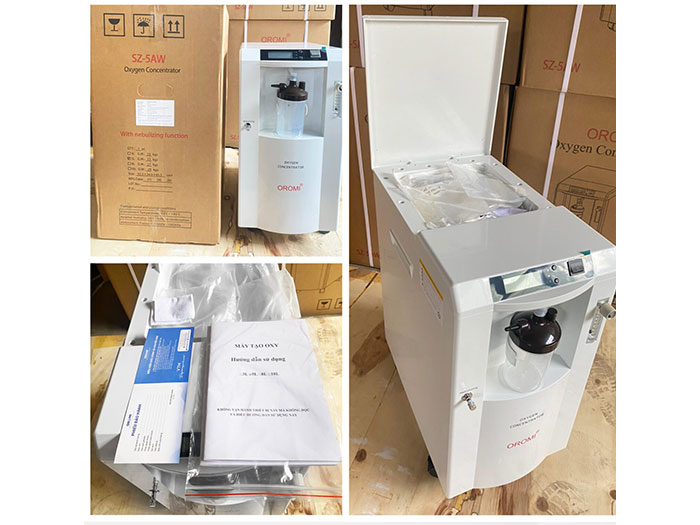 Máy tạo oxy tích hợp xông khí dung Oromi SZ-5AW