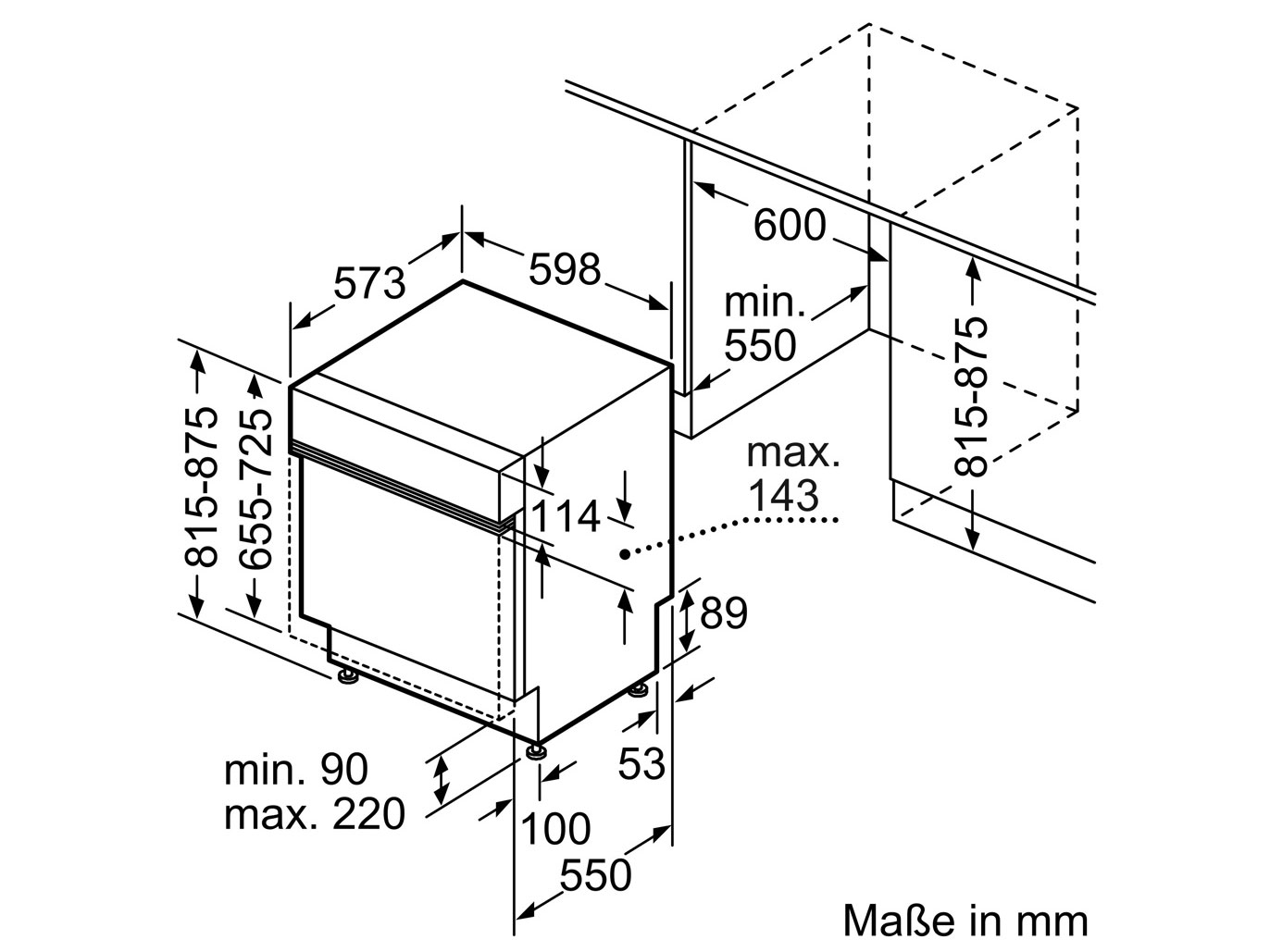 Máy rửa bát âm tủ Bosch SMI6YAS04E Serie 6