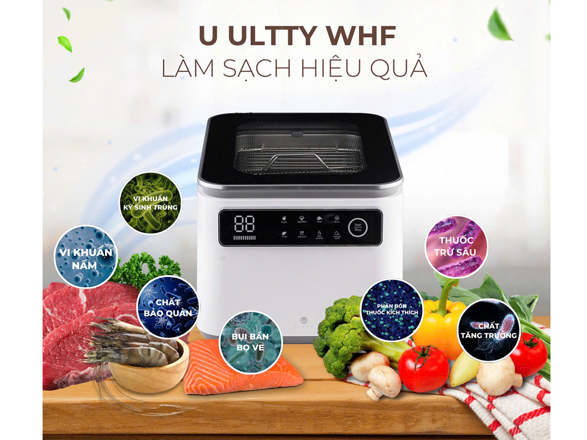 Máy rửa thực phẩm thông minh U Ultty WHF