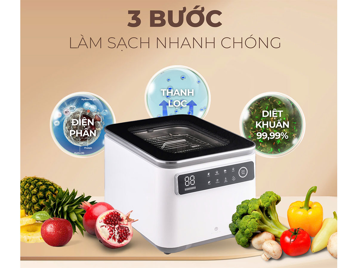 Máy rửa thực phẩm thông minh U Ultty WHF