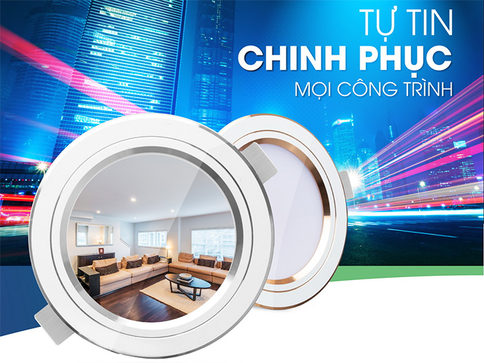 Đèn led âm trần downlight đổi màu Rạng Đông AT20 10W