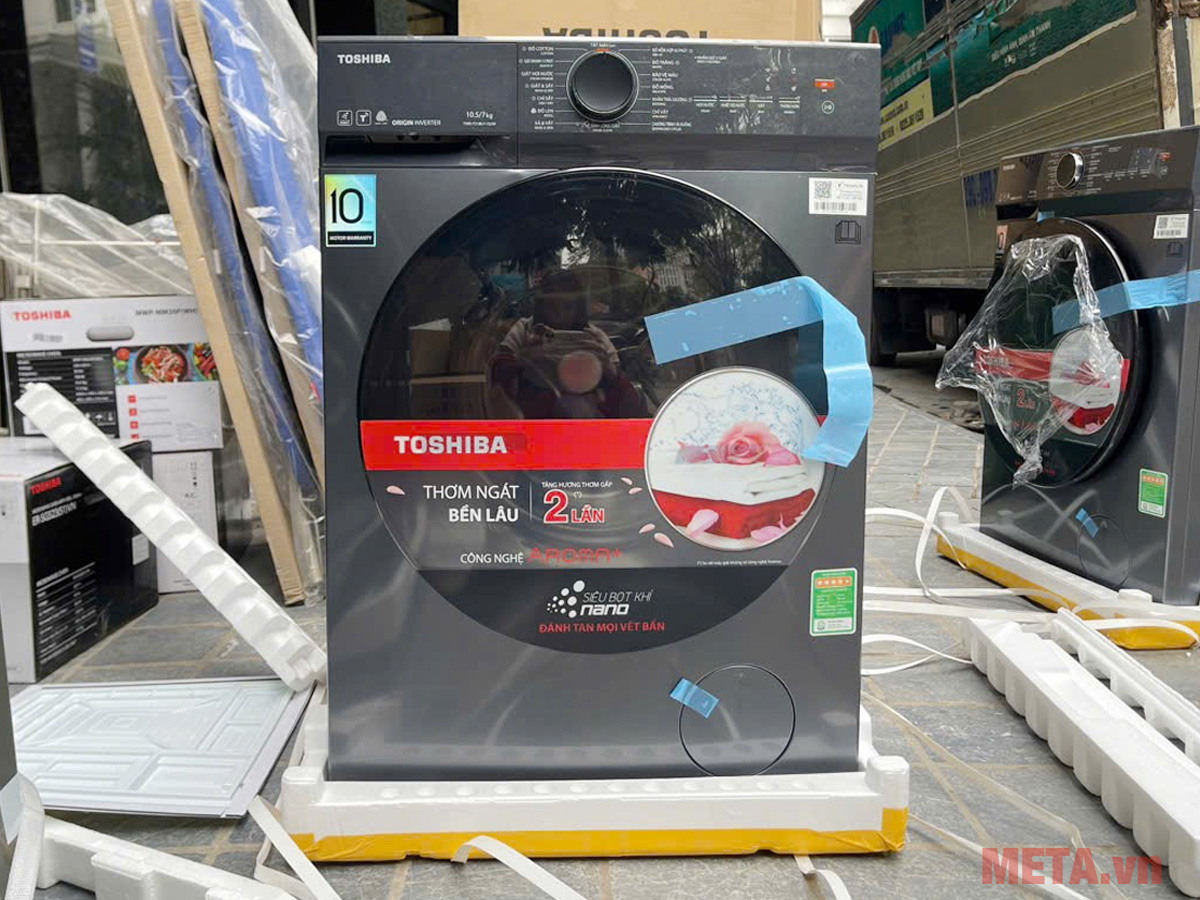 Máy giặt sấy Toshiba Inverter 10.5kg/7kg TWD-T21BU115UWV(MG)