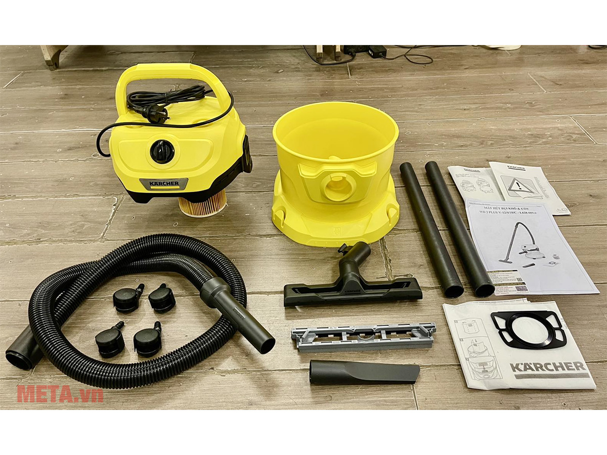Máy hút bụi khô và ướt Karcher WD2 Plus V (1.628-009.0) - 12 lít