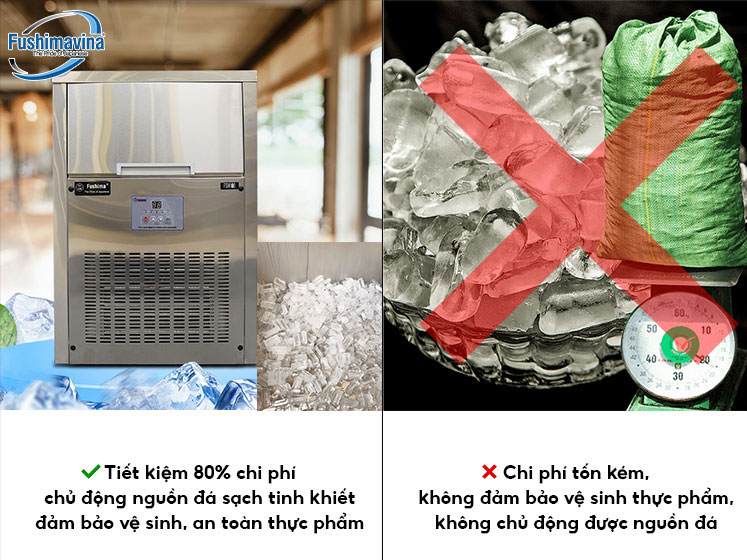 Máy làm đá viên Fushima FSMDL-80 (80kg)