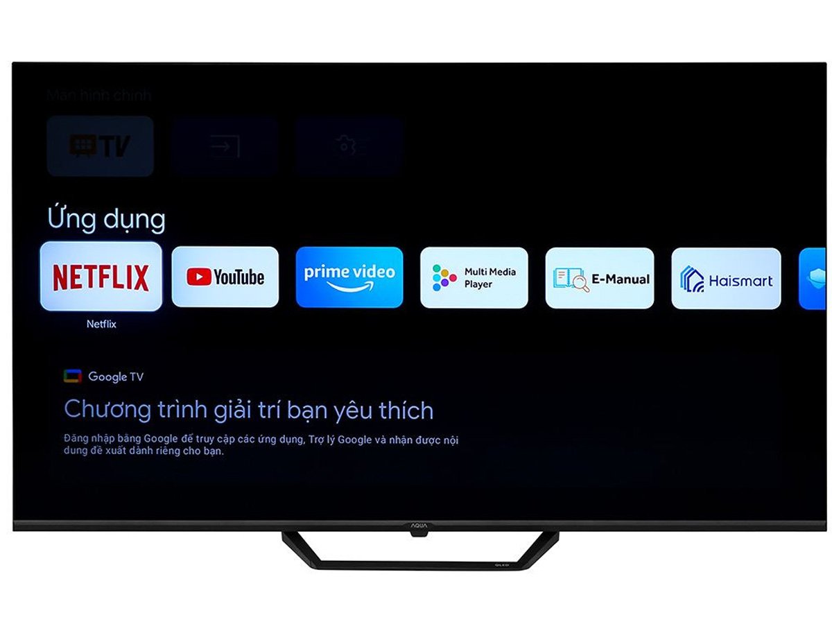 Google Tivi QLED Aqua 4K 55 inch AQT55S80EUX