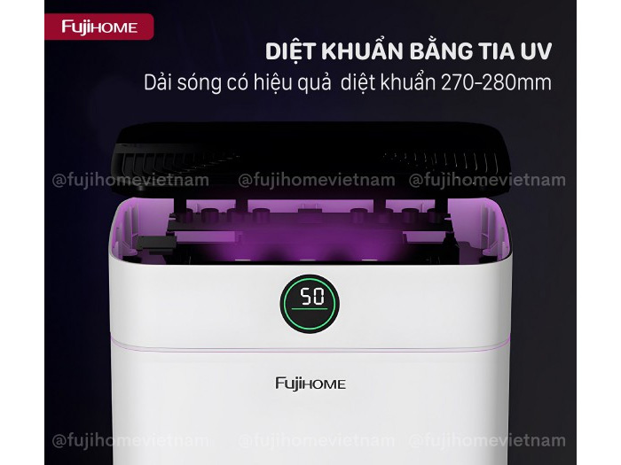 Máy hút ẩm dân dụng Fujihome DH18W-HEPA