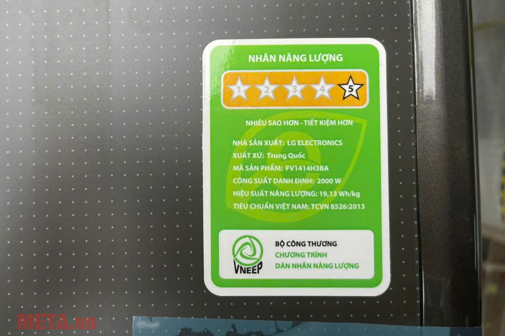 Máy giặt sấy thông minh LG AI DD Inverter 14kg FV1414H3BA (sấy 8kg)