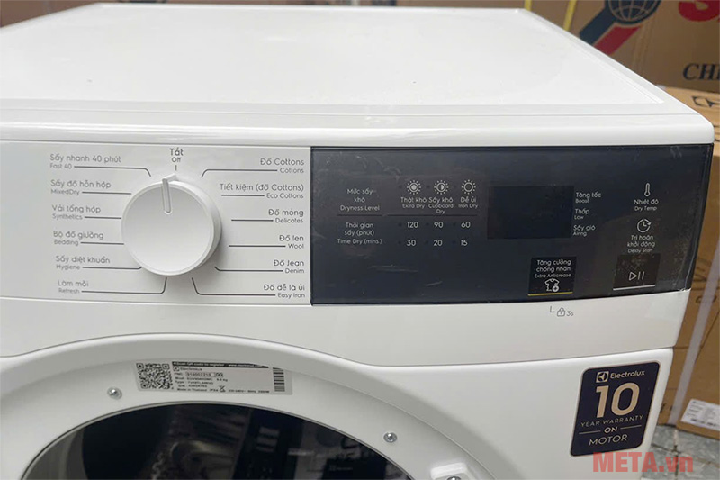 Máy sấy thông hơi Electrolux UltimateCare 9kg EDV904H3WC