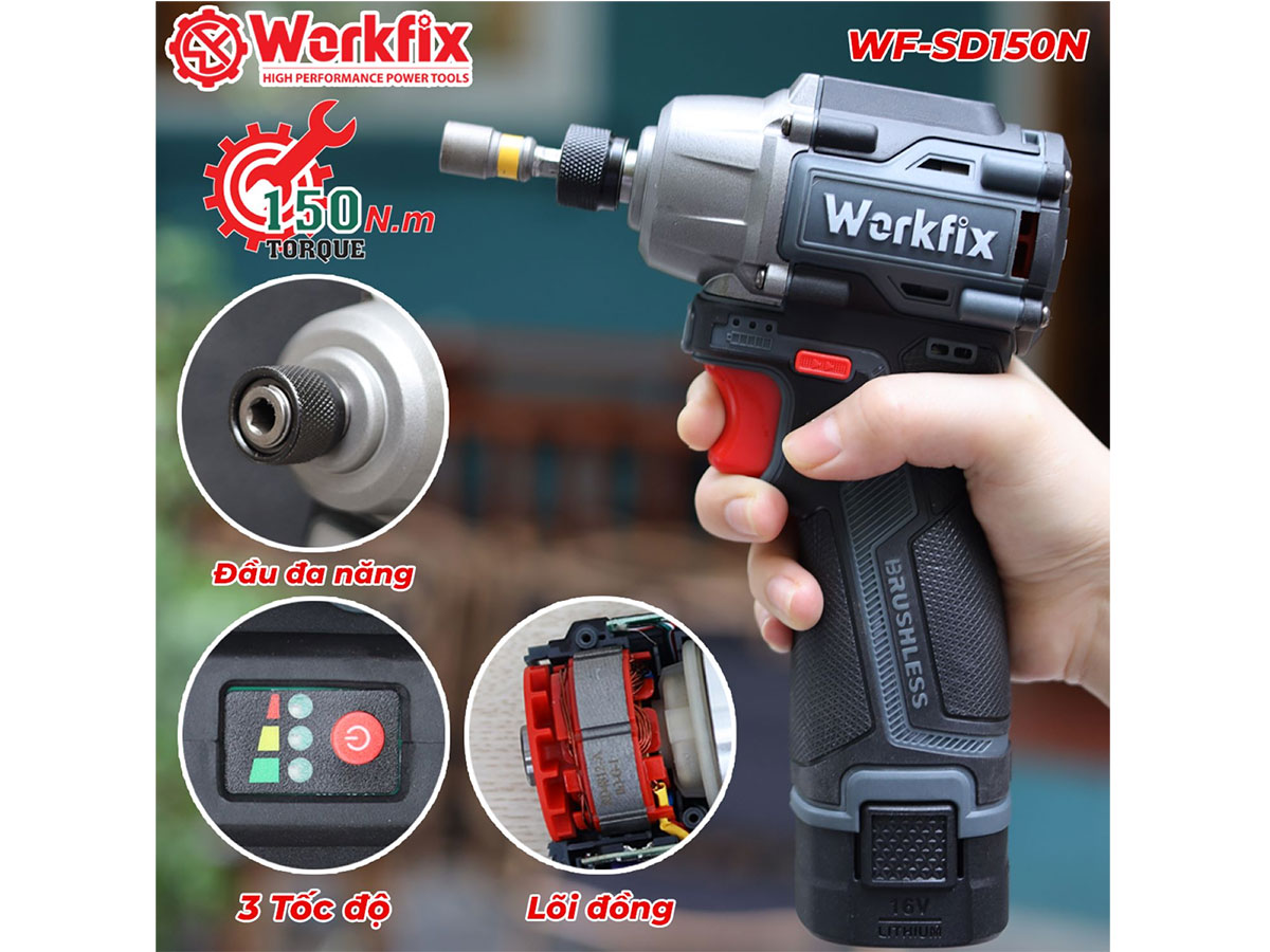 Máy vặn vít Workfix WF-SD150N