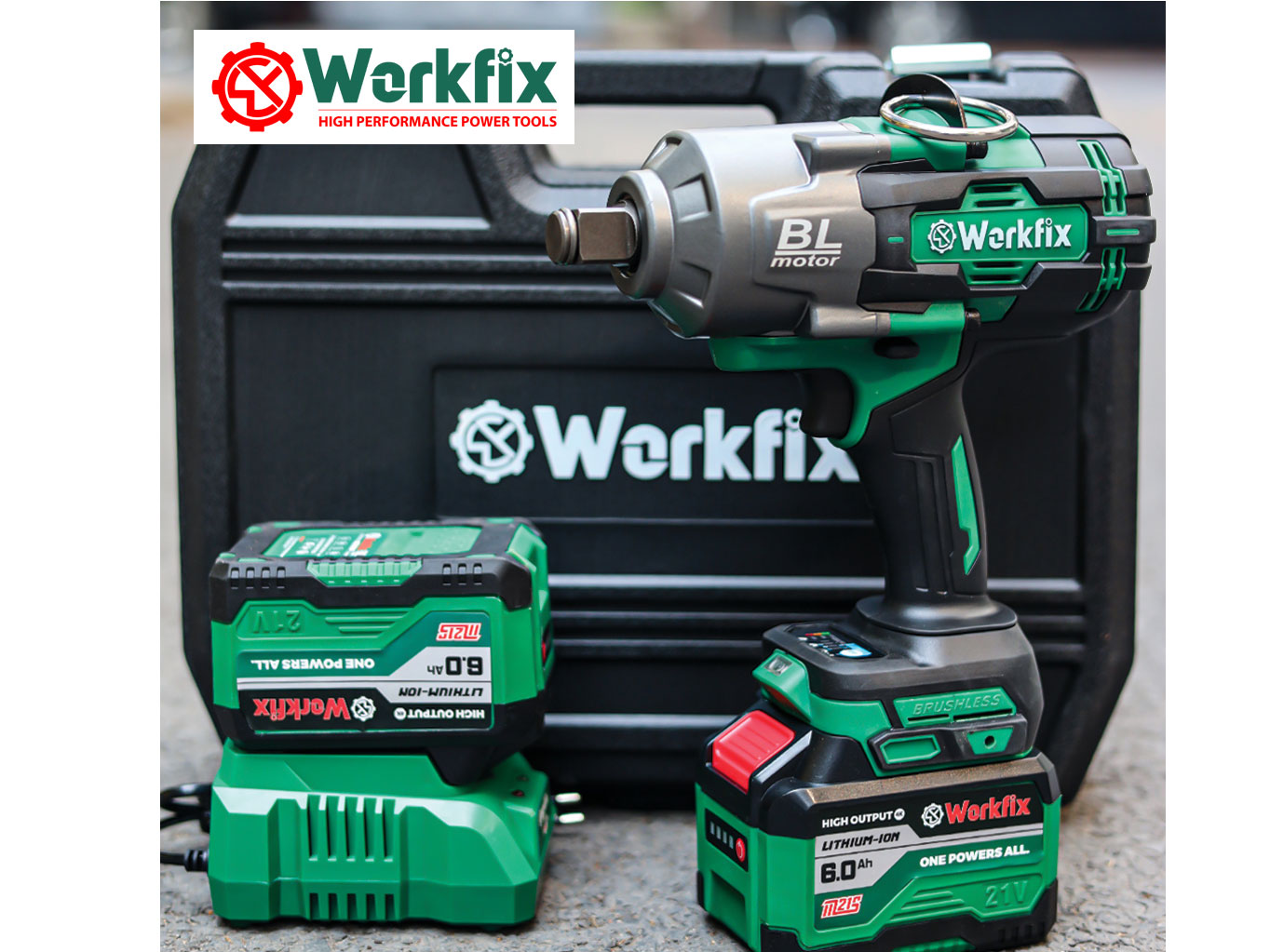Máy bắn, siết bu lông Workfix WF-IW2100N