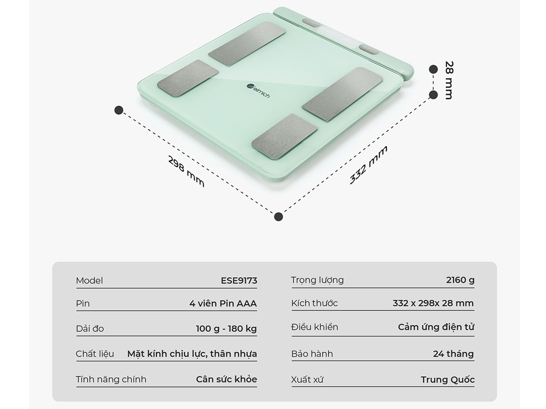 Cân điện tử sức khỏe Elmich ESE-9171
