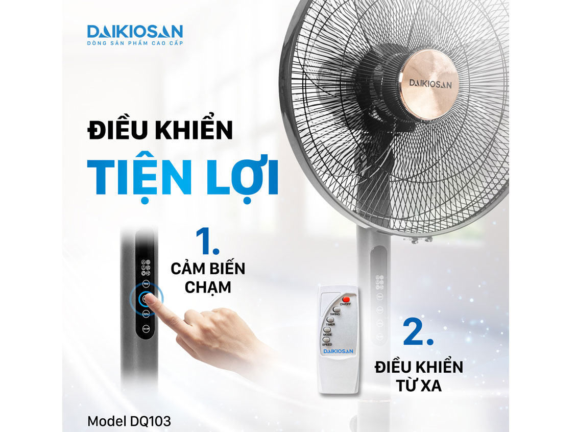 Quạt điện đứng lifestyle Daikiosan DQ103