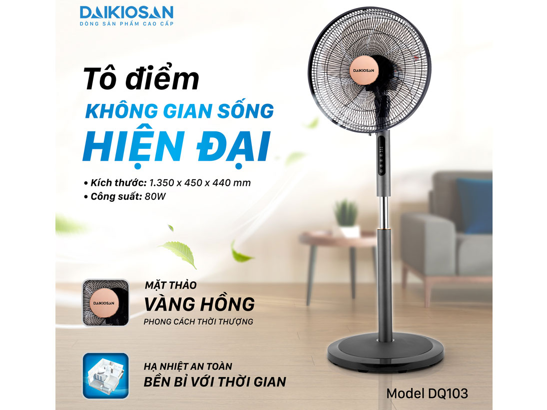Quạt điện đứng lifestyle Daikiosan DQ103
