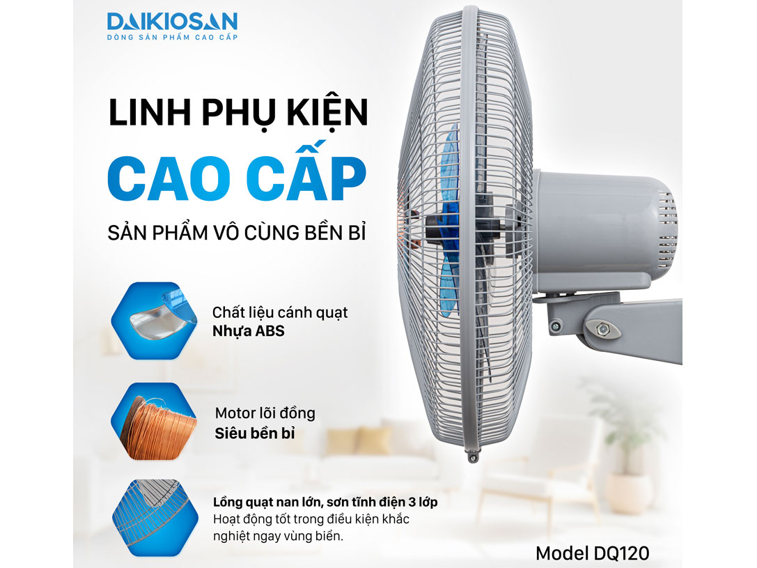Quạt treo tường lifestyle Daikiosan DQ120