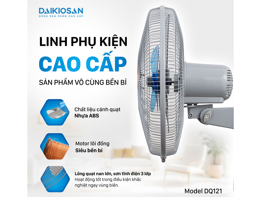 Quạt treo tường lifestyle Daikiosan DQ121