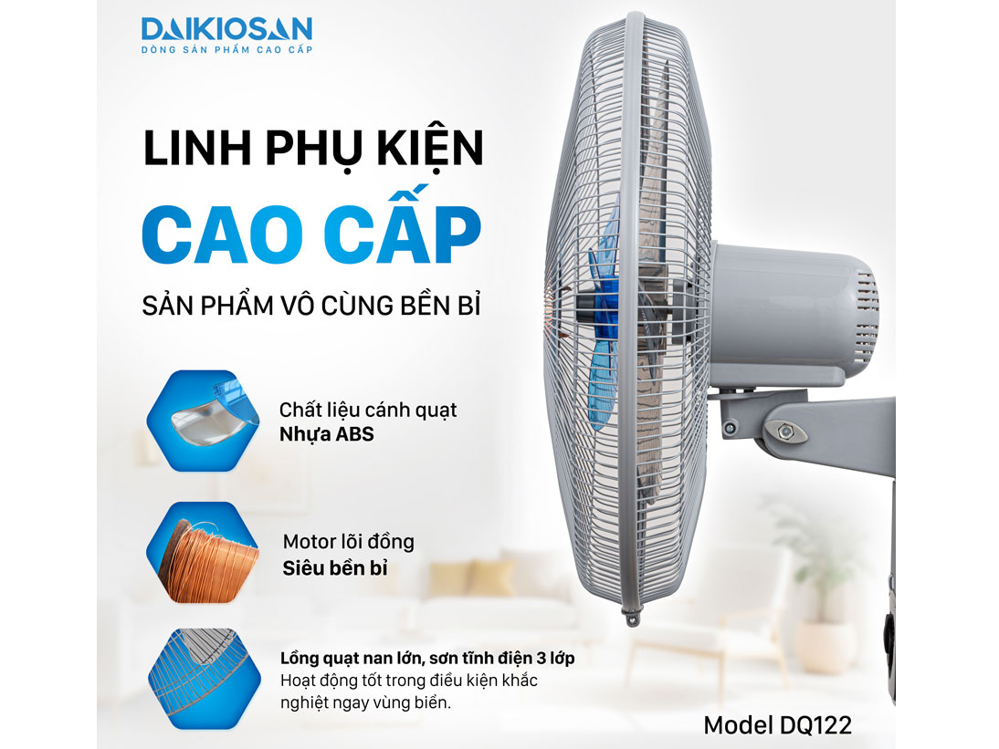 Quạt treo tường lifestyle Daikiosan DQ122