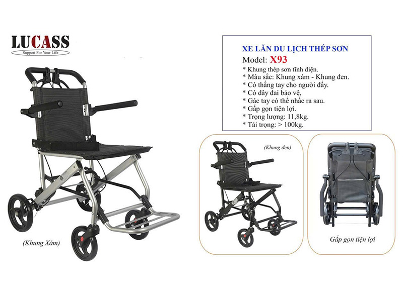 Xe lăn du lịch Lucass X93