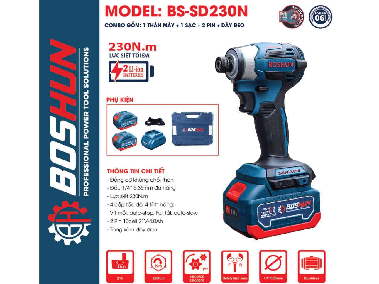 Máy bắn vít Boshun BS-SD230N