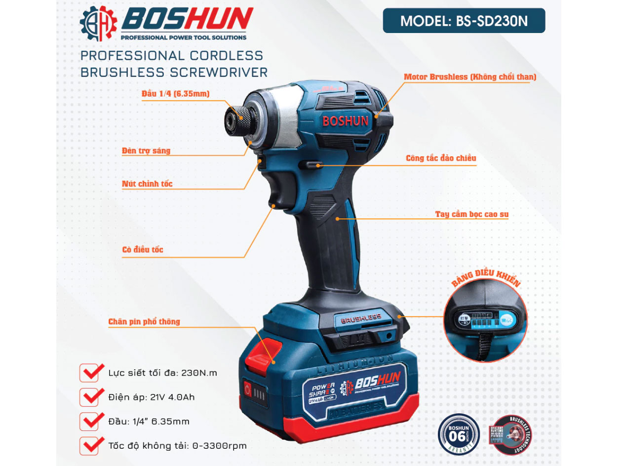 Máy bắn vít Boshun BS-SD230N