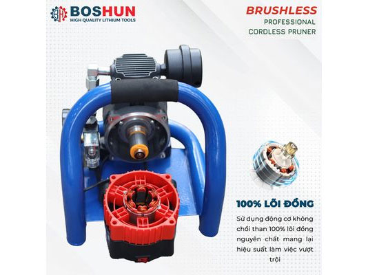 Máy nén khí chạy pin Boshun BS-NK15BL (1.5 lít)