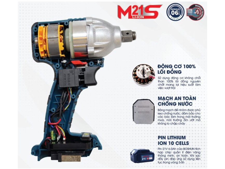 Máy siết bu lông Boshun BS-IW330N