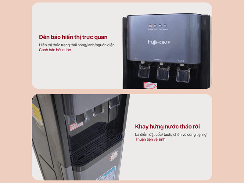Cây nước nóng lạnh bình âm Fujihome WD211UE