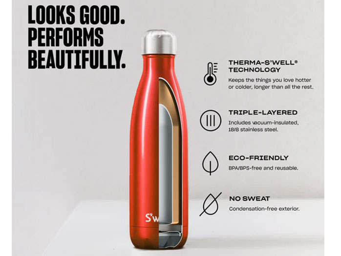 Bình giữ nhiệt Swell Geode Rose Drinks Bottle 10017-B18-14265EU