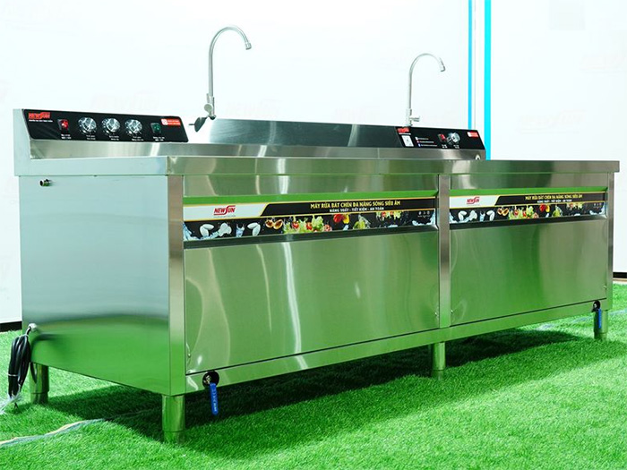 Máy rửa bát siêu âm chậu đôi NewSun NS-1800