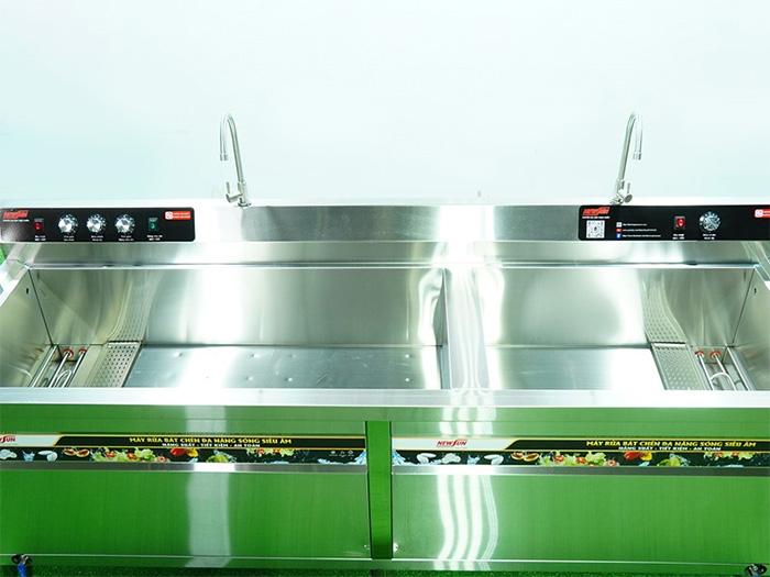Máy rửa bát siêu âm chậu đôi NewSun NS-1800