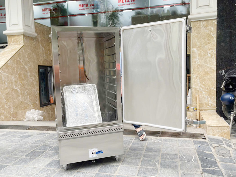 Tủ nấu cơm công nghiệp Nahaki NTC/E50 (50kg gạo, 10 khay, dùng điện)