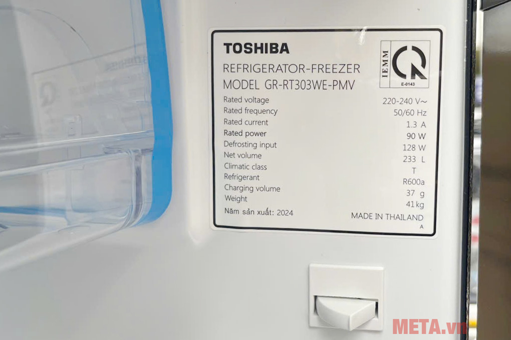 Tủ lạnh Toshiba Inverter 233 lít GR-RT303WE-PMV(52)