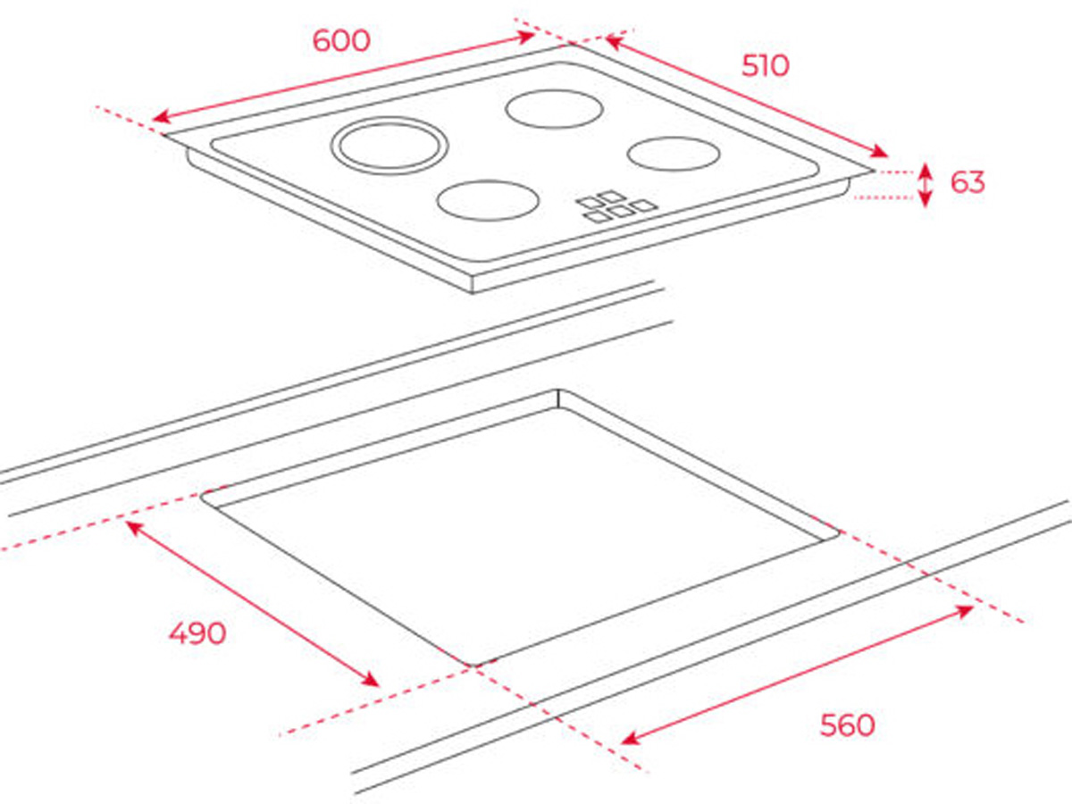 Bếp điện Vitroceramic lắp âm Teka TZ 6315