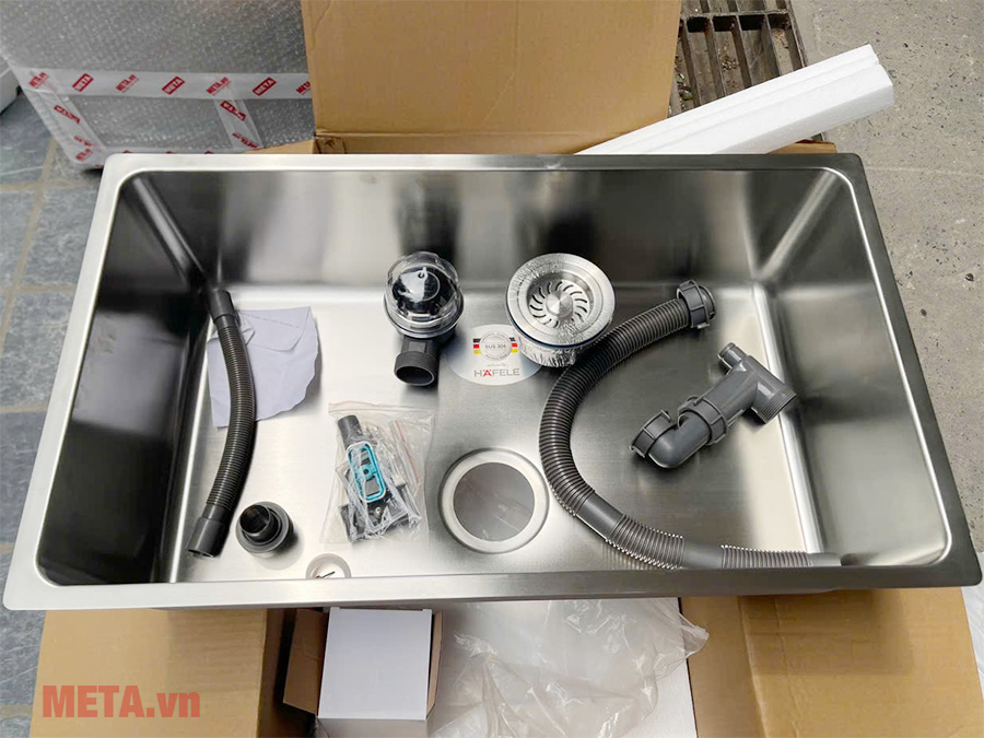 Chậu bếp Hafele SUS R25 HS24-SSN1S-BR (567.24.407)