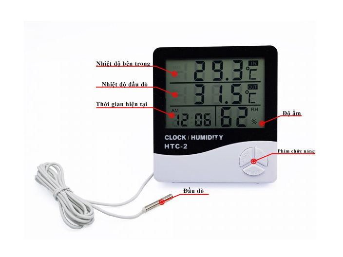 Nhiệt ẩm kế HTC-2