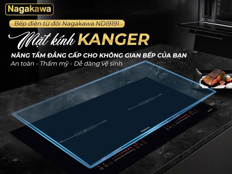 Bếp điện từ đôi Nagakawa NDI9191