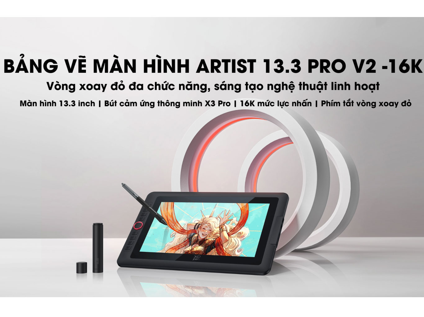 Bảng vẽ màn hình XP-Pen Artist 13.3 Pro V2 16K