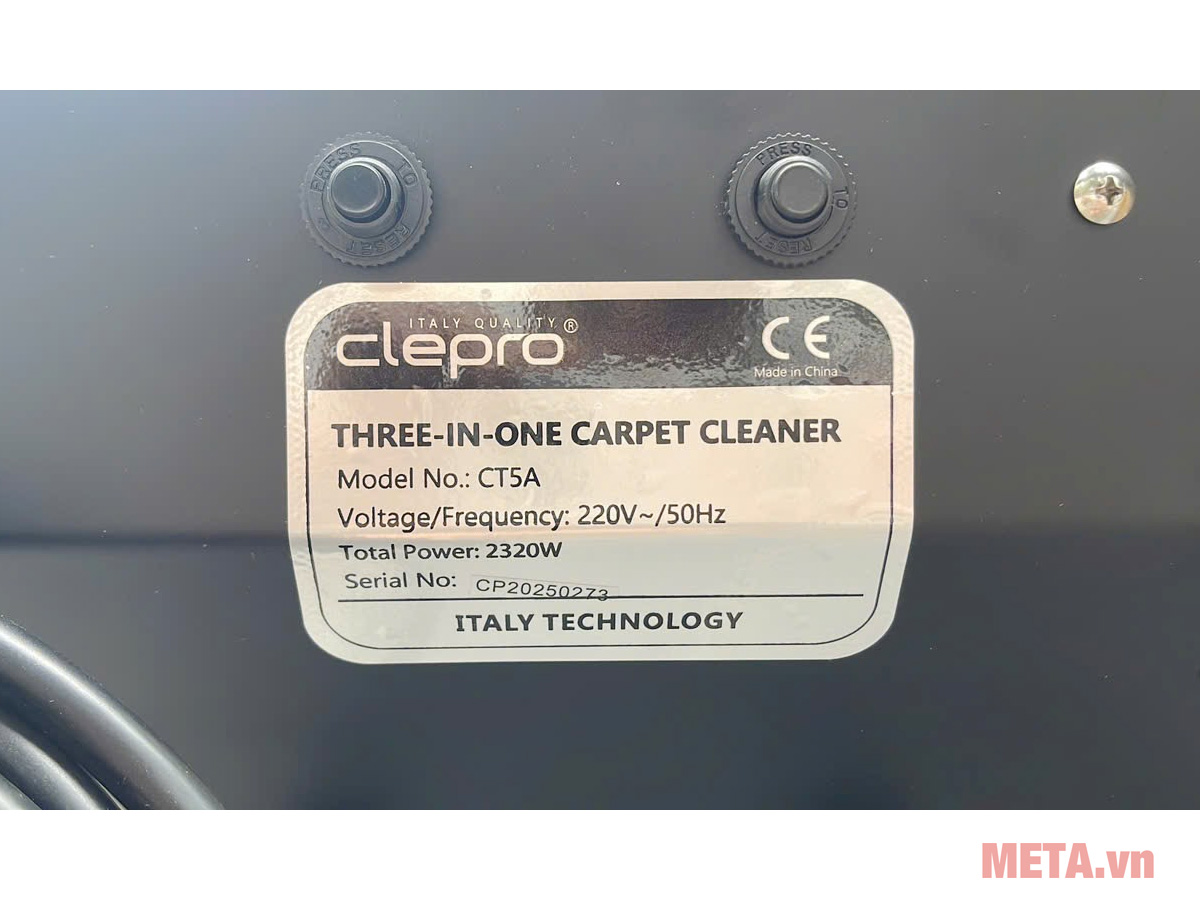 Máy giặt thảm liên hợp Clepro CT5A (3 in 1)