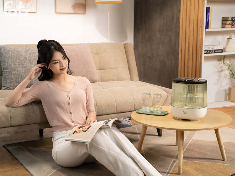 Máy úp bình sữa, bát đĩa, tiệt trùng UVC, sấy khô và bảo quản Tidy 7 FB4610TY
